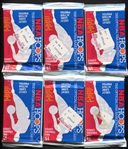 1989 Hoops Lot of 6 Unopened Packs w/Jordan & Robinson on Top!