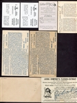 Diverse Curling Lot of 31 Cards and Postcards 1880's to 1970's