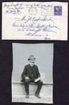 Harry Wright Jr. 1954 Letter to Sporting News Editor J. G.Taylor Spink w/Photo