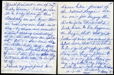 Harry Wright Jr. 1954 Letter to Sporting News Editor J. G.Taylor Spink w/Photo