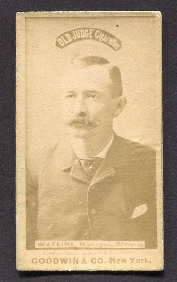 N172 William Henry "Bill" Watkins Detroit Wolverines Manager