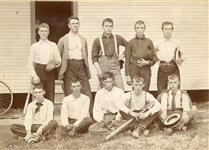 1897 Springfield Ohio Schaefer School Baseball Team
