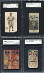 1910-1935 Type Card Lot of 4 Different All Graded