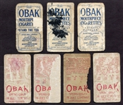 T212-2 & 3 1910 & 1911 Obak Lot of 7 w/Miller