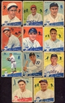 1934 Goudey Lot of 11 Different w/HOF & High#s