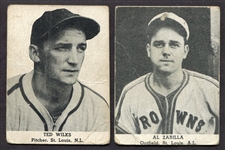 1947 Tip Top Bread Lot of 11 Different St. Louis Browns/Cardinals