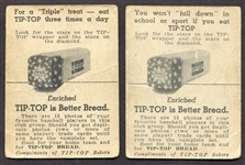 1947 Tip Top Bread Lot of 11 Different St. Louis Browns/Cardinals