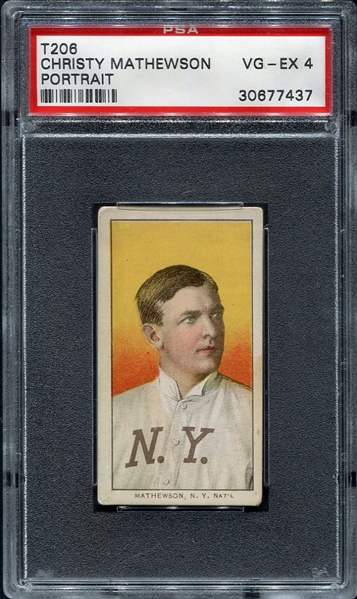 T206 Christy Mathewson Portrait PSA 4
