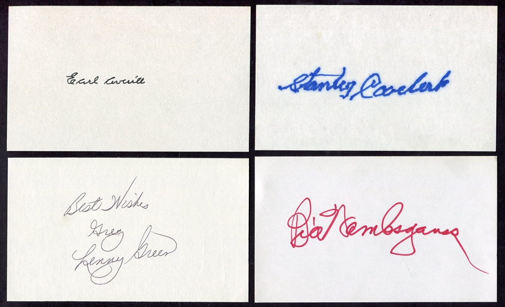 Lot of 20 Baseball Autographs 