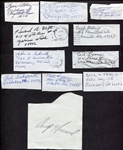 Lot of 20 Baseball Autographs 
