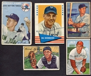Lot of 5 1950s-60s Cards w/One Signed