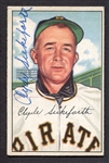 1952 Bowman #227 Clyde Sukeforth Autographed