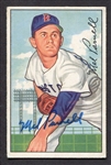 1952 Bowman #241 Mel Parnell Autographed