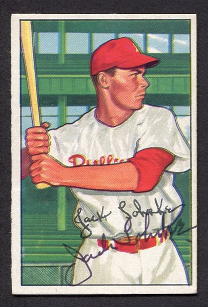 1952 Bowman #251 Jack Lohrke Autographed