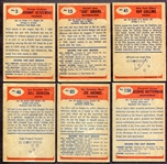 1955 Bowman Football Lot of 6 Different