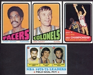 1972 & 1973 Topps Basketball Lot of 4 Cards