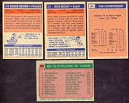 1972 & 1973 Topps Basketball Lot of 4 Cards