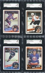 1984-85 Topps Hockey Lot of 15 SGC 88 & 92's