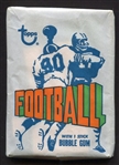 1972 Topps Football Unopened Wax Pack 