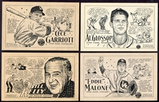 1947 PCL Signal Oil Los Angeles Angels Partial Set of 15 Different Ex/Exmt
