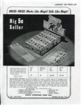1948 Topps Magic Nickel Pack Sheet of 6 w/Ty Cobb