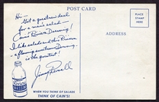 1950's Jimmy Piersall Cain's Riviera Dressing Postcard