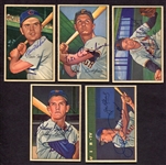 1952 Bowman Lot of 5 Different All Autographed