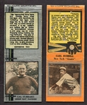 1930s Diamond Match Co. Covers Cal Hubbard Packers & Carl Hubbell Giants