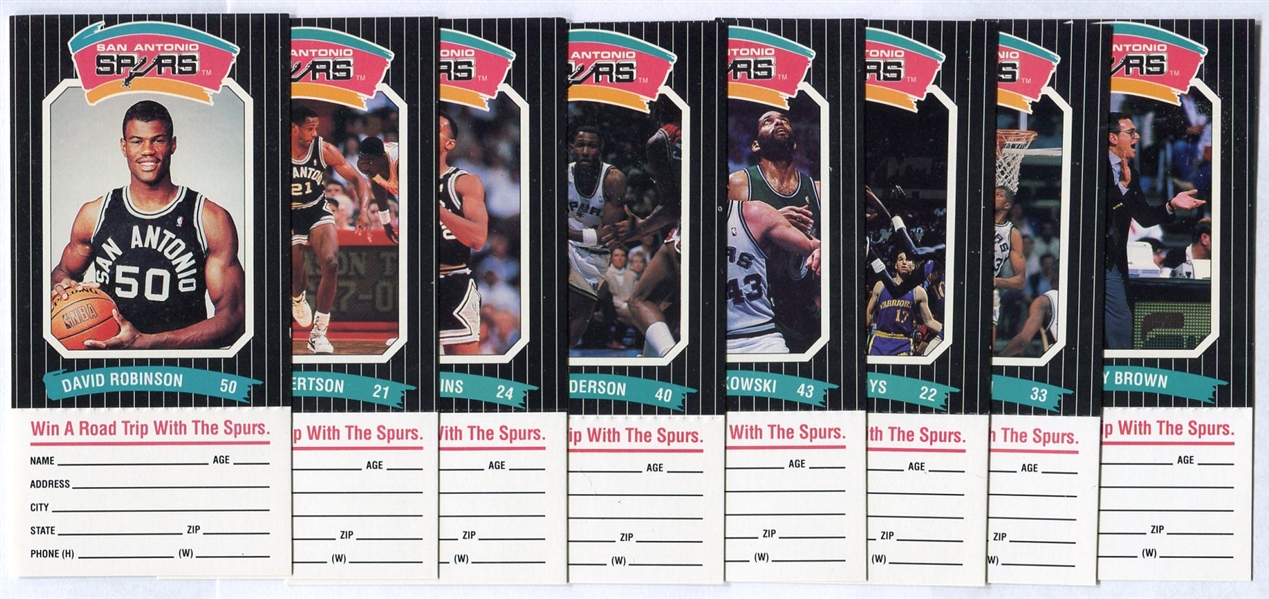 1989 San Antonio Spurs Diamond Shamrock Set of 8