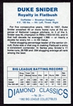 1982 Diamond Classics Duke Snider Autographed