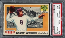 1955 Topps All-American #34 Davey O'Brien PSA 8