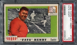 1955 Topps All-American #100 Fats Henry SP PSA 5