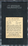 1948 Bowman #31 Bill McCahan Philadelphia Athletics SGC 84