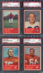 1963 Fleer Football Lot of 8 All Higher Graded w/Maynard