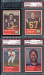 1963 Fleer Football Lot of 8 All Higher Graded w/Maynard