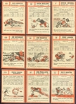 1962 Topps Football Lot of 13 Different w/SP's