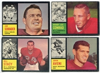 1962 Topps Football Lot of 13 Different w/SP's