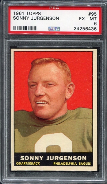 1961 Topps Sonny Jurgenson PSA 6