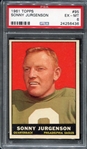 1961 Topps Sonny Jurgenson PSA 6