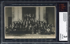 1914 Chicago White Sox/New York Giants World Tour "At The Vatican" Postcard