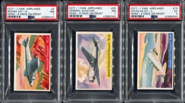 1930s Heinz Famous Airplanes F277-1 Lot of 5 PSA Graded