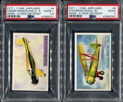 1930's Heinz Famous Airplanes F277-1 Lot of 5 PSA Graded