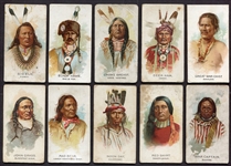 N2 Allen & Ginter American Indian Chiefs Lot of 10 Different