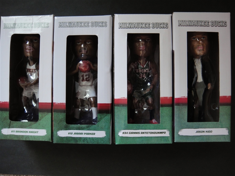 2015 Milwaukee Bucks Bobbleheads Lot of 4 Different