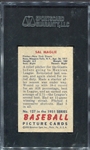 1951 Bowman #127 Sal Maglie Rookie SGC 84