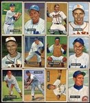 1951 Bowman Lot of 52 Different w/HOFers & High #'s