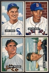 1951 Bowman Lot of 52 Different w/HOFers & High #'s