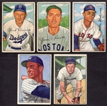 1952 Bowman Lot of 17 Different