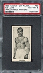 1939 Knock-Out Razor Blades #30 Joe Louis PSA 8
