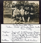 1909 Santa Ana All-Stars RPPC w/Walter Johnson